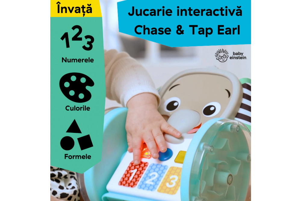 Jucaria Chase & Tap Earl de la Baby Einstein: sprijin pentru creativitate si mobilitate in primele luni