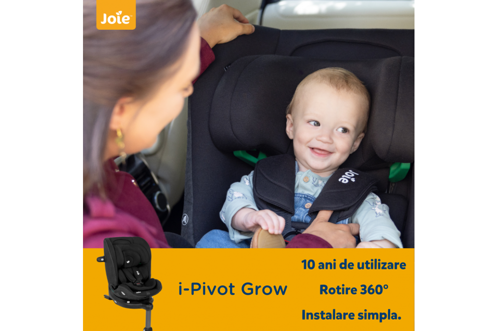 Scaunul Auto Joie i-Pivot Grow: siguranta si confortul necesare copilului in calatoriile de iarna