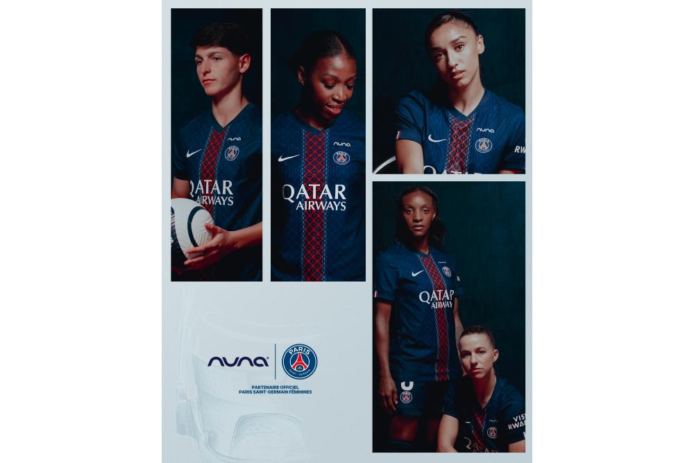 Echipa de Fotbal Feminin a echipei Paris Saint-Germain anunta pe brandul NUNA ca nou PARTENER OFICIAL
