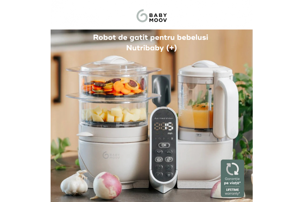 Babymoov Nutribaby 5‑in‑1 - partenerul perfect in bucatarie pentru diversifcare