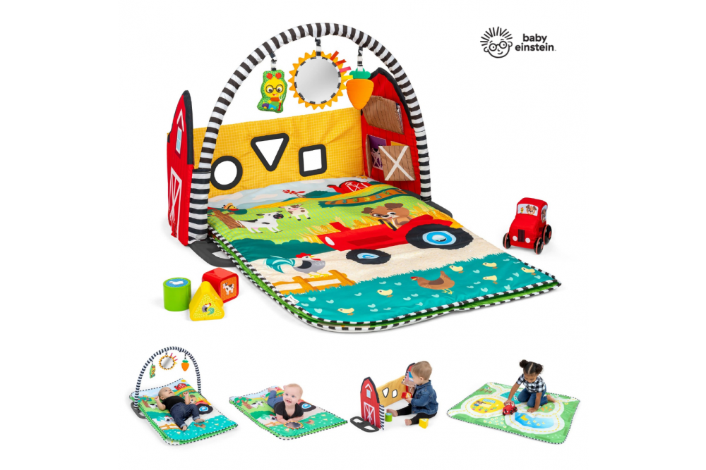 Baby Einstein Farm Explorers: salteluta de joaca ce se transforma odata cu copilul