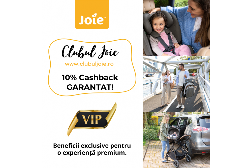 10% Cashback GARANTAT la orice produs Joie cumparat!
