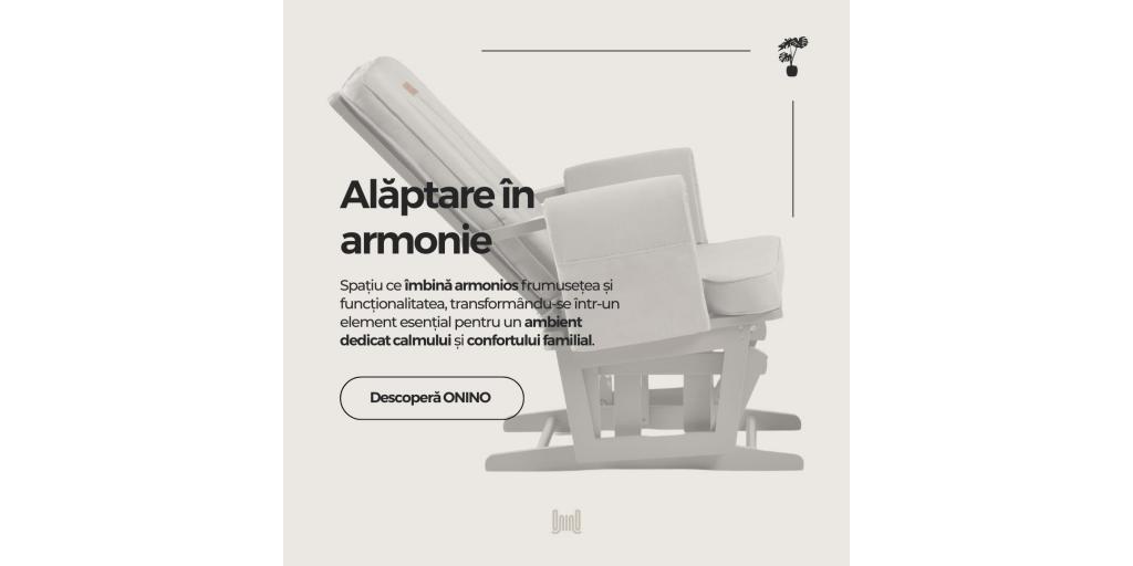 Eleganta simplitatii cu fotoliul de alaptat CALM.me Classic in culoarea Pearl Gray