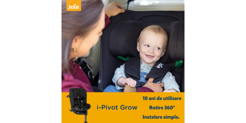 Scaunul Auto Joie i-Pivot Grow: siguranta si confortul necesare copilului in calatoriile de iarna