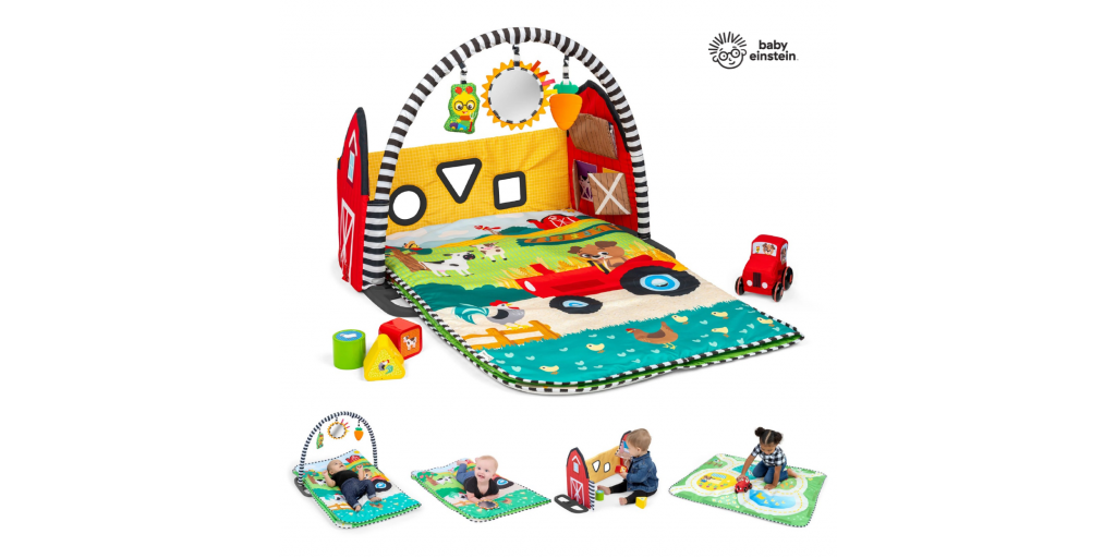 Baby Einstein Farm Explorers: salteluta de joaca ce se transforma odata cu copilul