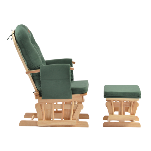 ONINO - Fotoliu reglabil pentru alaptare, cu suport de picioare inclus, CALM.me, Sapphire Green
