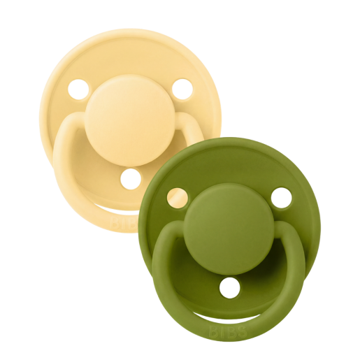 BIBS - Set 2 suzete De Lux Silicon, tetina rotunda, marime universala
