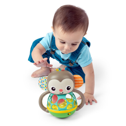 Bright Starts - Jucarie multi-senzoriala, "Grab & Giggle Monkey"