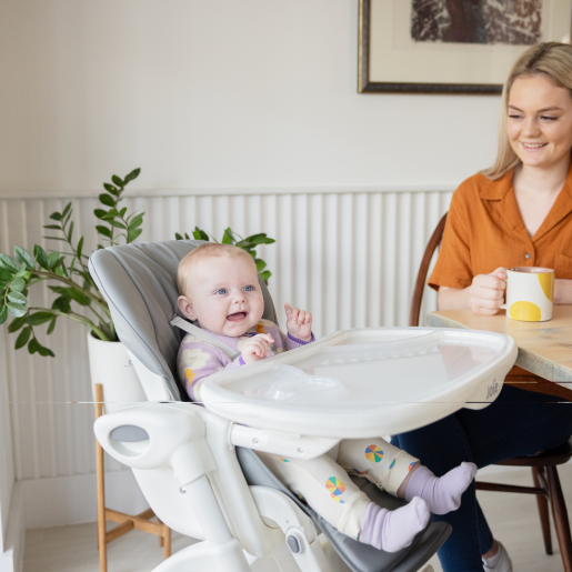 Joie - Scaun de masa Mimzy Recline Strata Dune Wood, nastere - 15 kg