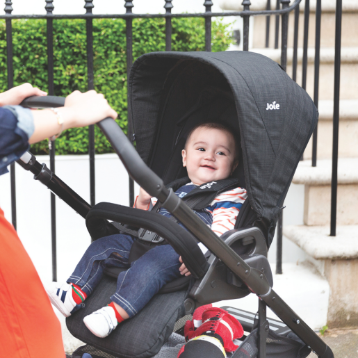 Joie - Carucior pentru copii multifunctional 3 in 1 Chrome DLX Toffee (Carucior Chrome DLX + Landou Toffee + Scoica i-Snug Toffee)