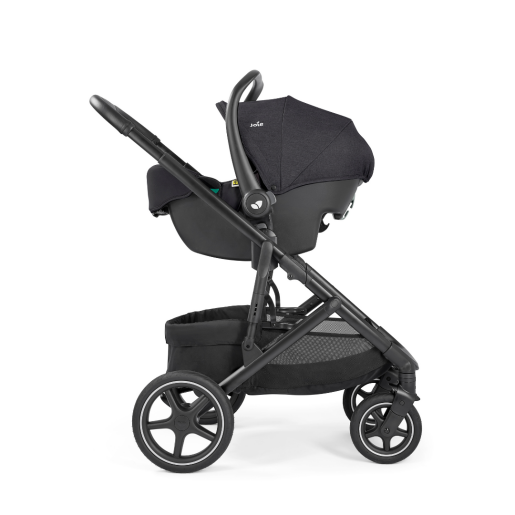 Joie - Scoica auto i-Snug 2 cu tetiera reglabila, 40-75 cm, Raven, testata ADAC si certificata R129