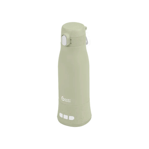 Babymoov - Moov & Feed Incalzitor de biberoane portabil si reincarcabil, Sage Green