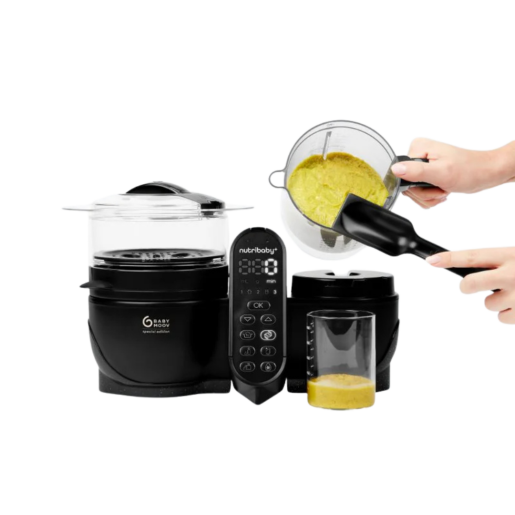 Babymoov - Robot multifunctional 5 in 1 Nutribaby (+) XL, Mineral Black