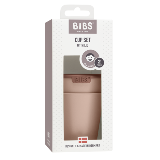 BIBS - Set 2 pahare pentru bebe, Blush