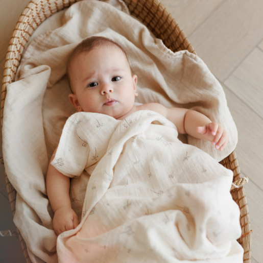 ONINO - Muselina multifunctionala din bumbac 100% organic, SNUGGLE.me, Pure Life, x1 bucata, 120 x 120 cm, certificata GOTS