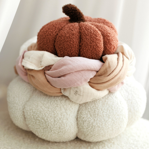 ONINO - Muselina multifunctionala din bumbac 100% organic, HUG.me, Pure Bloom, x3 bucati, 60 x 60 cm, certificata GOTS