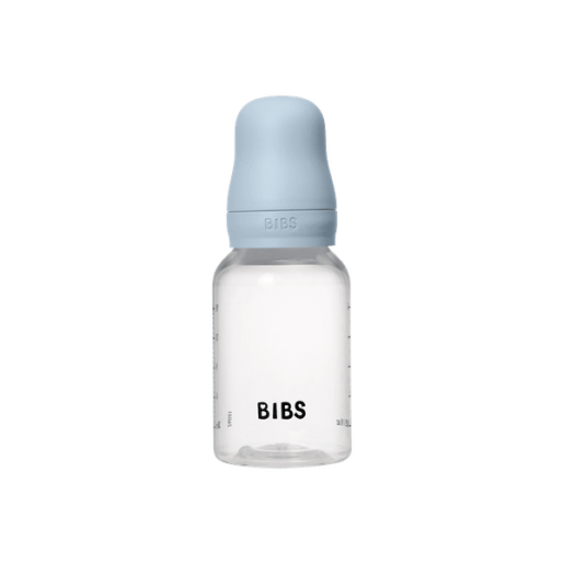 BIBS - Set complet biberon anticolici PP fara BPA, 150 ml, Silicon, Baby Blue