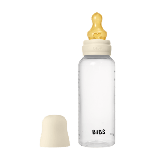 BIBS - Set complet biberon anticolici, 270 ml, Latex, Ivory