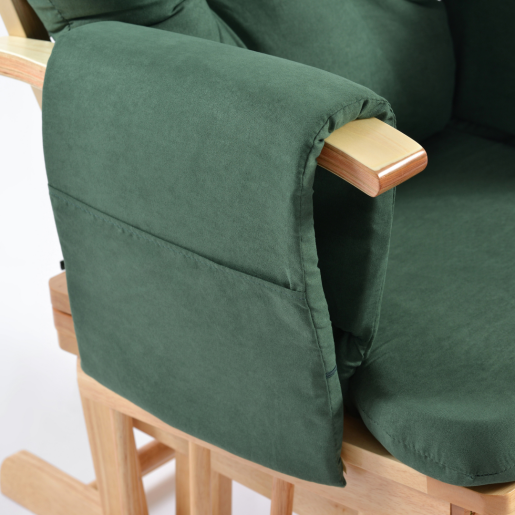 ONINO - Fotoliu reglabil pentru alaptare, cu suport de picioare inclus, CALM.me, Sapphire Green