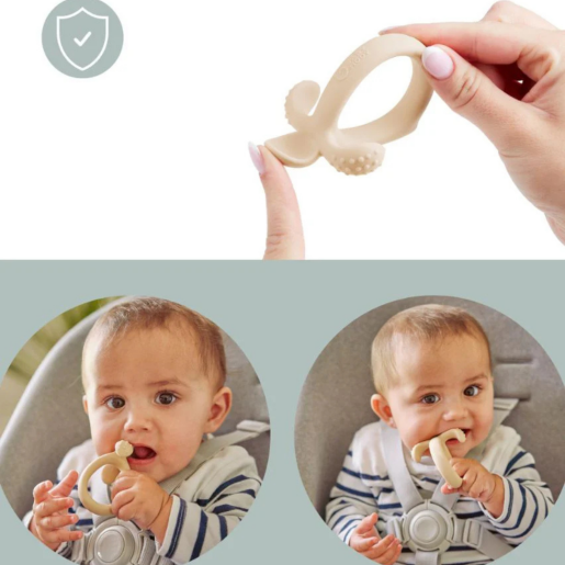 Babymoov - Lingurita bebe 2-in-1 din silicon, pentru diversificare si dentitie