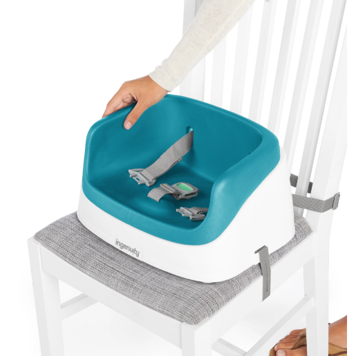Ingenuity - Booster Toddler SmartClean, Peacock Blue