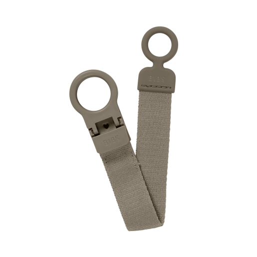BIBS - Lantisor clip Loop pentru suzeta, Dark Oak