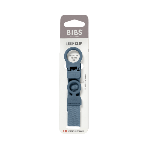 BIBS - Lantisor clip Loop pentru suzeta, Petrol