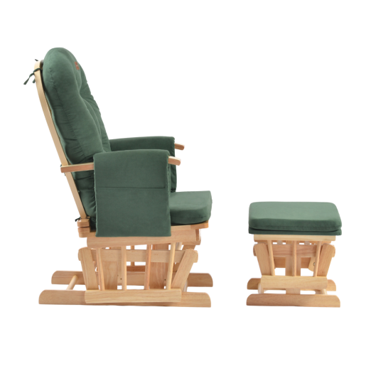 ONINO - Fotoliu reglabil pentru alaptare, cu suport de picioare inclus, CALM.me, Sapphire Green