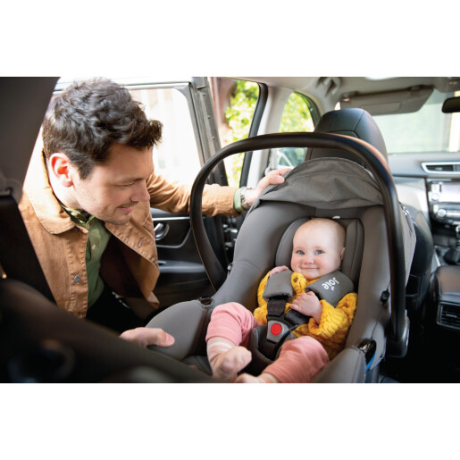 Joie - Scoica auto i-Snug 2 cu tetiera reglabila, 40-75 cm, Moonlight, testata ADAC si certificata R129