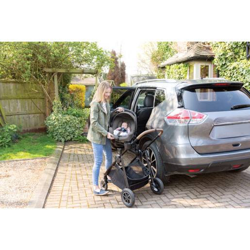 Joie - Scoica auto i-Snug 2 cu tetiera reglabila, 40-75 cm, Moonlight, testata ADAC si certificata R129