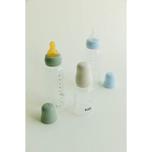 BIBS - Set complet biberon anticolici PP fara BPA, 150 ml, Latex, Sage