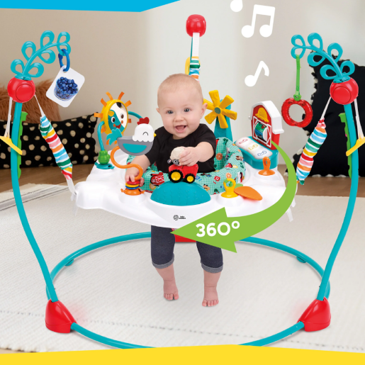 Baby Einstein - Centru de activitati jumper Farm Explorers Jump & Learn Barnyard