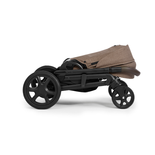 Joie - Carucior pentru copii multifunctional 3 in 1 Chrome DLX Toffee (Carucior Chrome DLX + Landou Toffee + Scoica i-Snug Toffee)