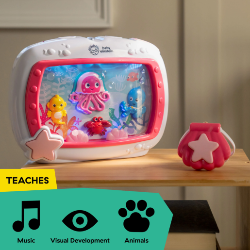 Baby Einstein - Jucarie muzicala pentru patut Sea Dreams Soother Pink