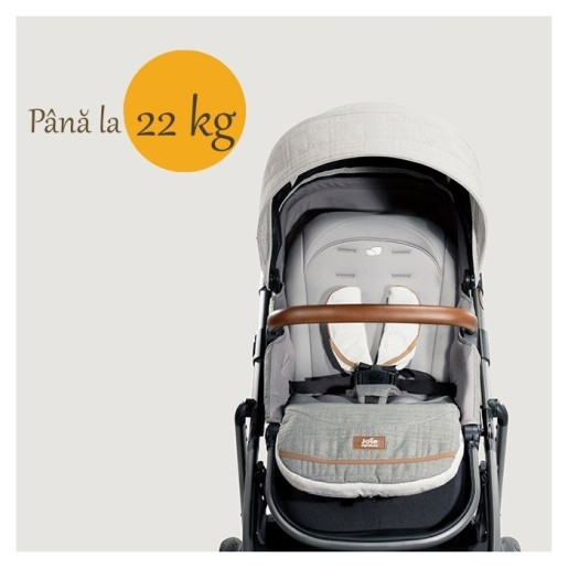 Joie - Carucior multifunctional 2 in 1, reglabil pe inaltime, Aeria Signature Eclipse