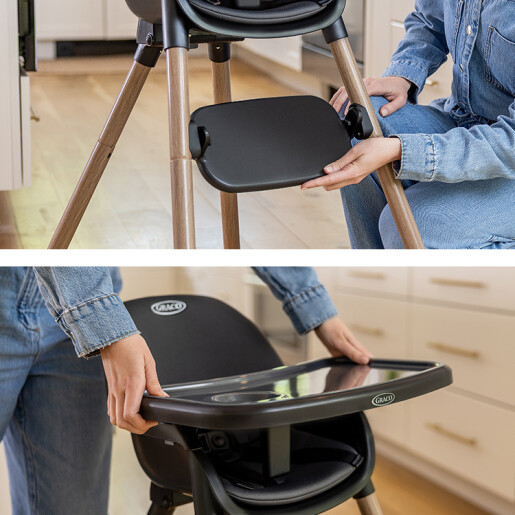 Graco - Scaun de masa 3 in 1 Presti, Charcoal