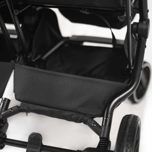 BabyGo - Carucior pliabil pentru gemeni GoTwice, Black