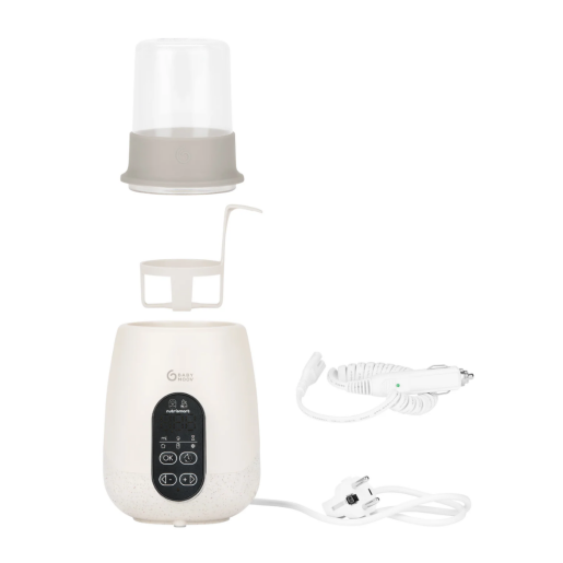 Babymoov - Incalzitor si sterilizator biberoane (recipiente) pentru casa si masina NutriSmart+ Mineral Beige