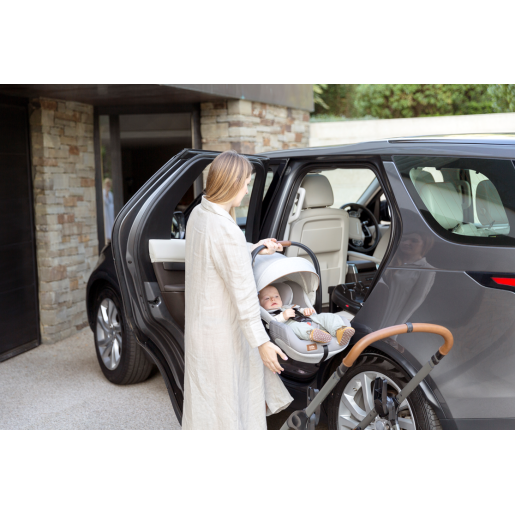 Joie - Scoica auto inclinabila i-Size i-Level Oyster, colectia Signature, nastere-85 cm, testata ADAC