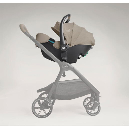 Joie - Scoica auto i-Starter cu tetiera reglabila, 40-75 cm, Sandstone, certificata R129