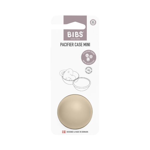 BIBS - Cutie pentru suzeta Pacifier Case Mini, Vanilla