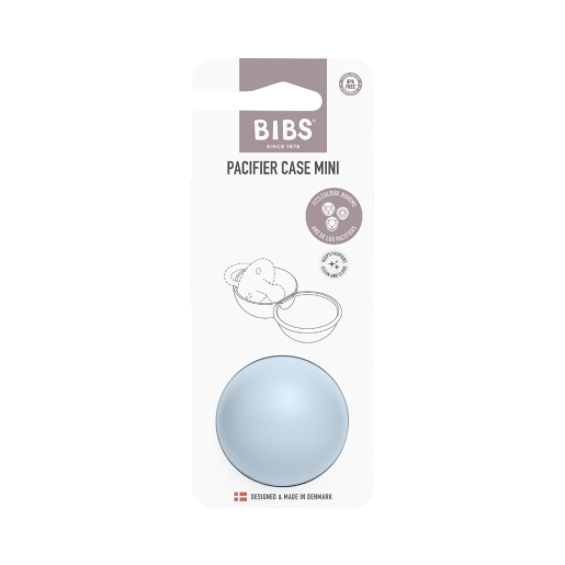 BIBS - Cutie pentru suzeta Pacifier Case Mini, Baby Blue
