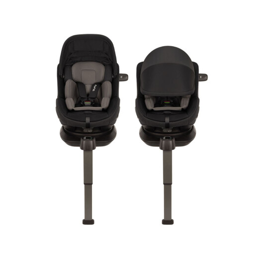 Nuna - Scaun auto PRUU Aire Caviar cu capotina integrata, 40-105 cm, certificat R129