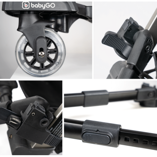 BabyGo - Adaptor carucior WeGo pentru al doilea copil, cu scaun inclus