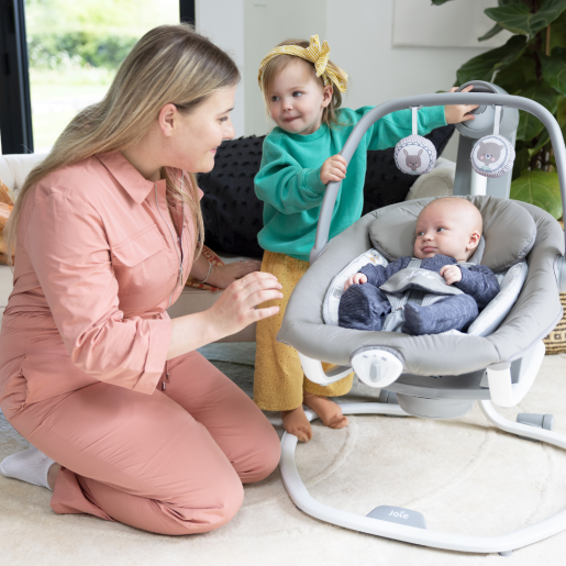 Joie - Leagan si balansoar rotativ Serina 2 in 1 Walnut