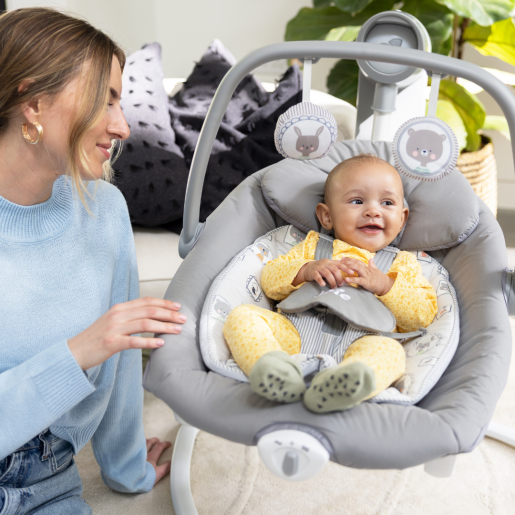 Joie - Leagan si balansoar rotativ Serina 2 in 1 Walnut