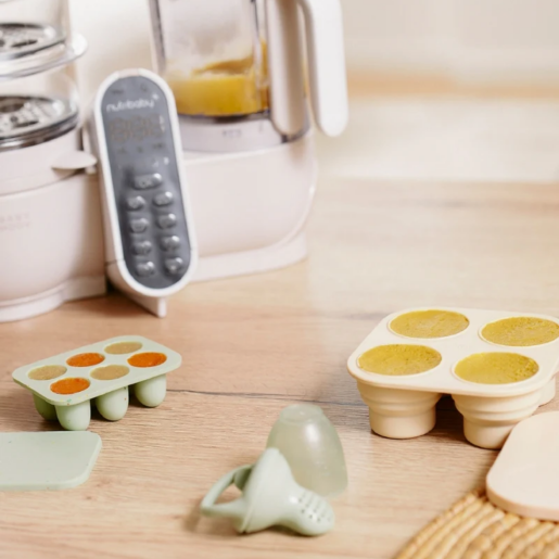 Babymoov - Set recipiente din silicon si feeder pentru bebelusi