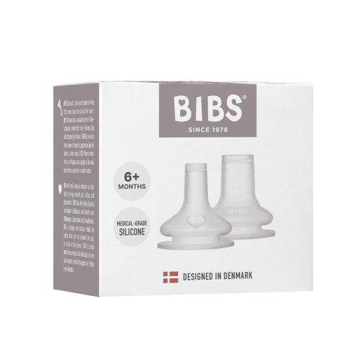 BIBS - Set 2 tetine din silicon pentru biberon tip Sippy Cup