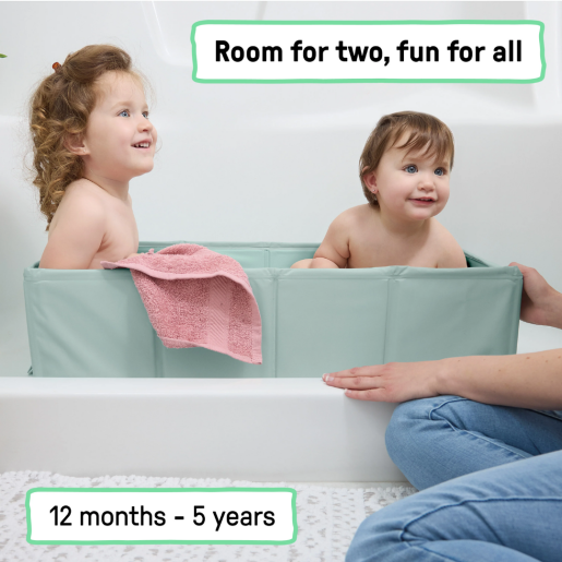 Ingenuity - Cadita pliabila pentru calatorii Tuckaway Travel Tub Sage