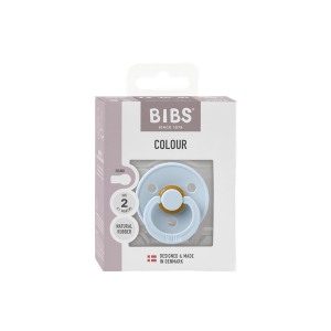 BIBS - Suzeta Colour Latex, tetina rotunda, 6+ luni, ambalaj premium
